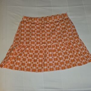 Orange Floral Women's Skirt